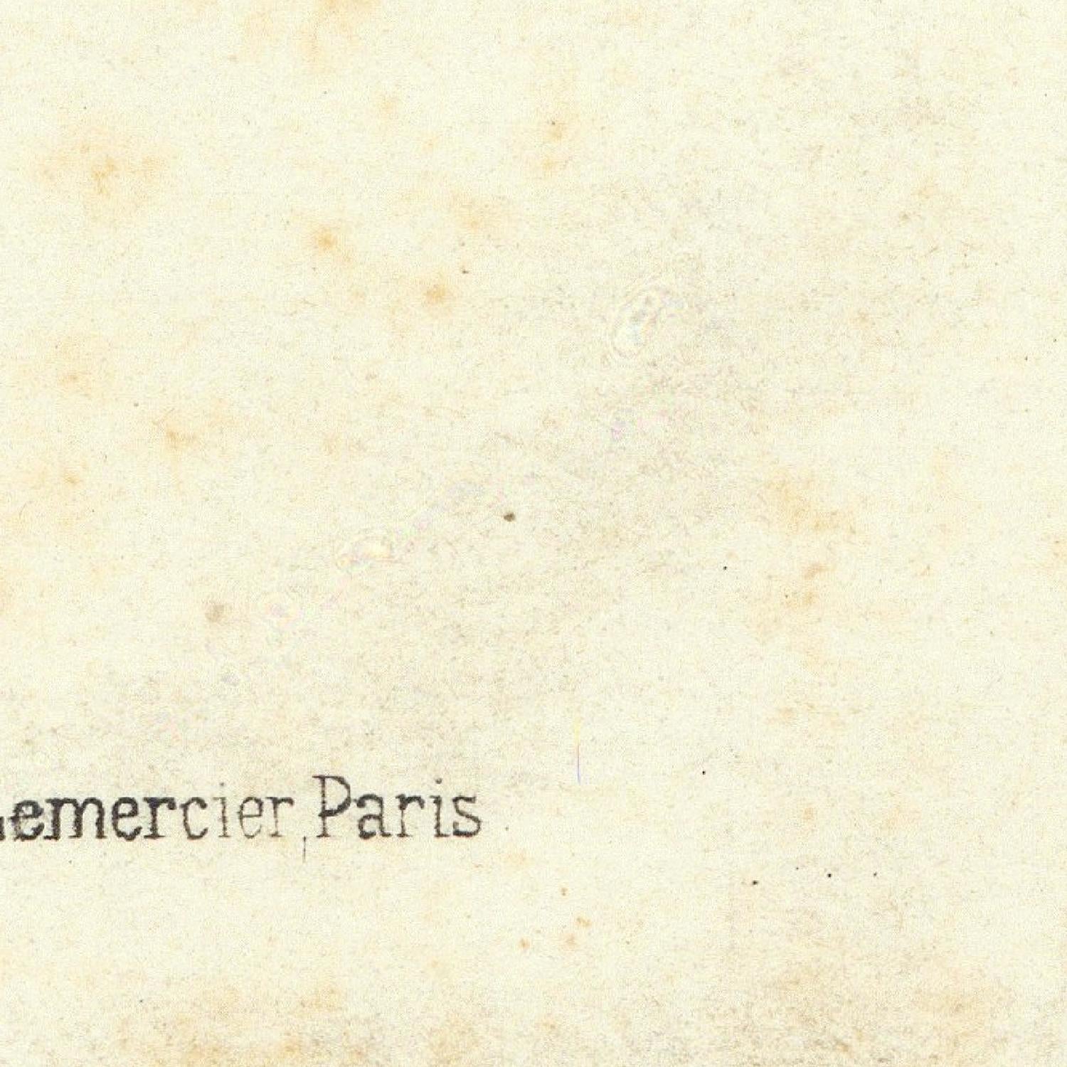 Text 'emercier Paris' on a textured beige background