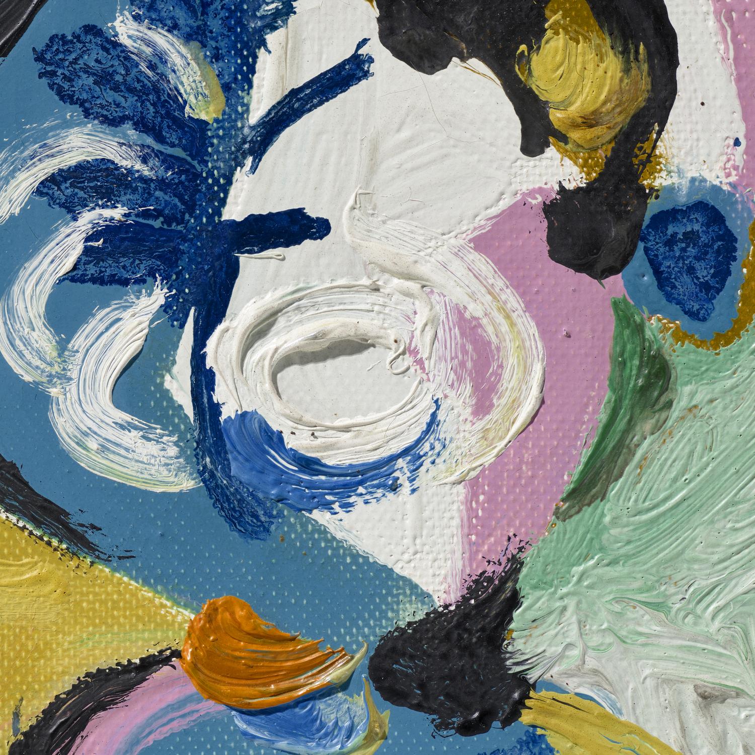 Abstract painting with various colors and textures