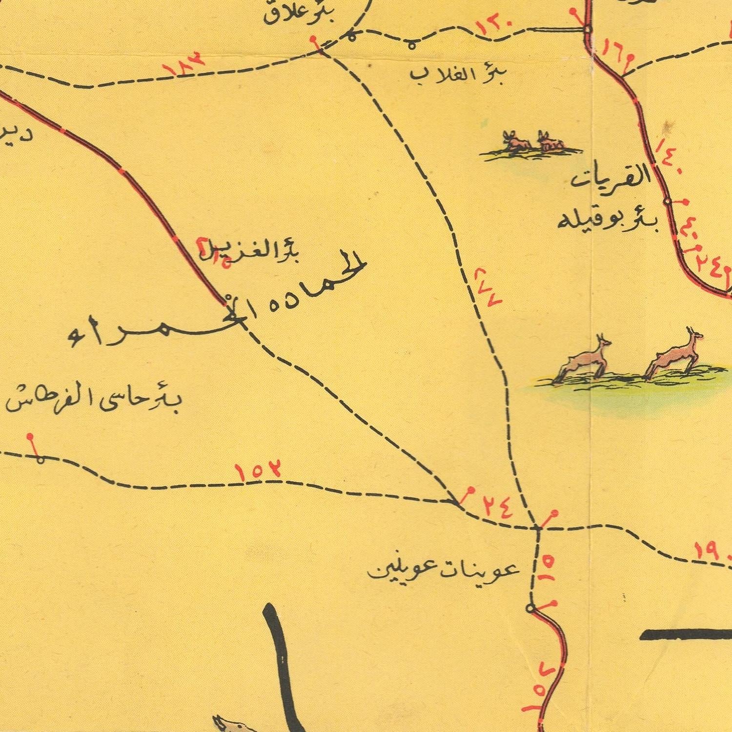 detail of the map from the centre left
