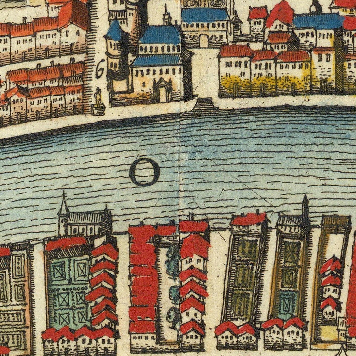 detail of the map from the centre 
