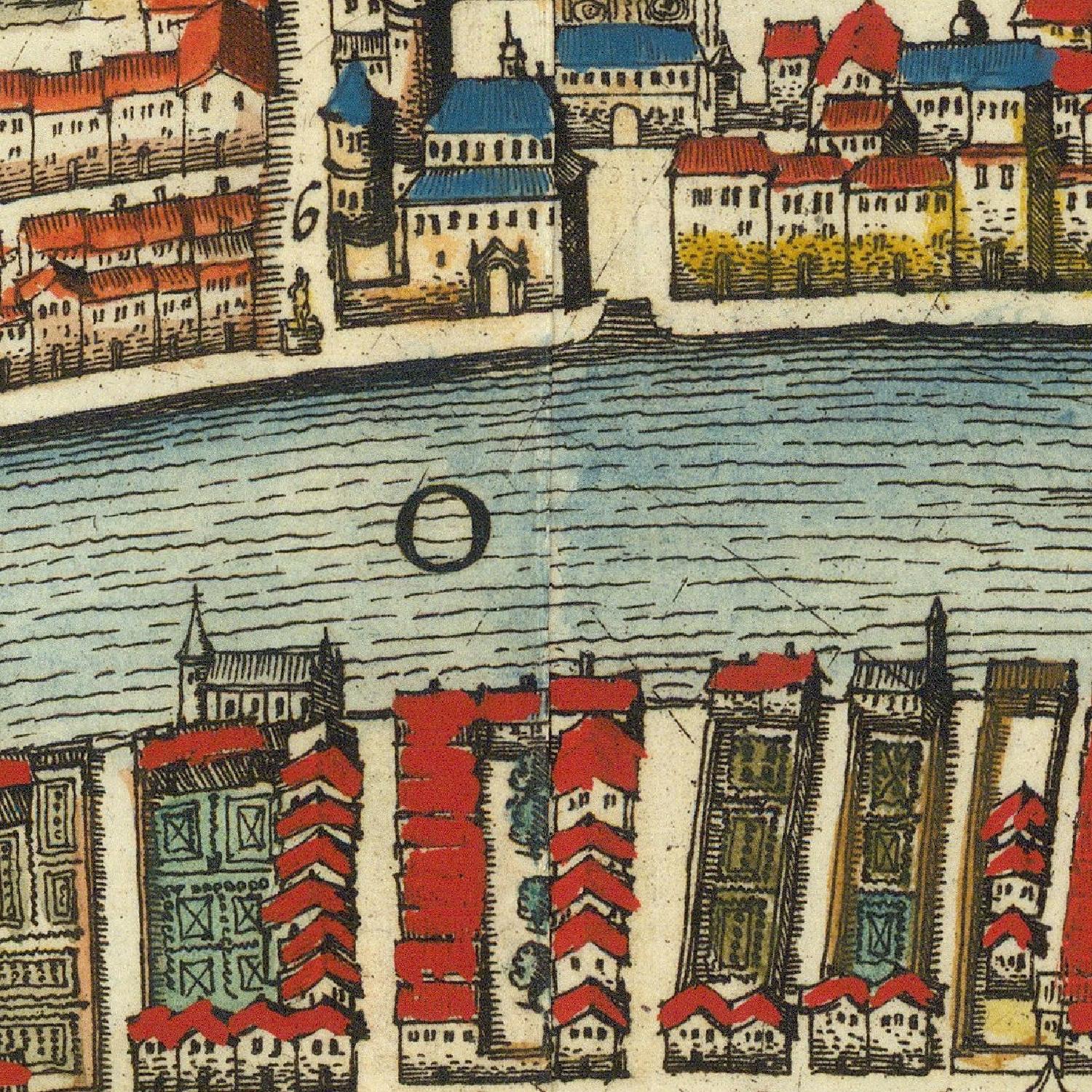 detail of the map from the centre 
