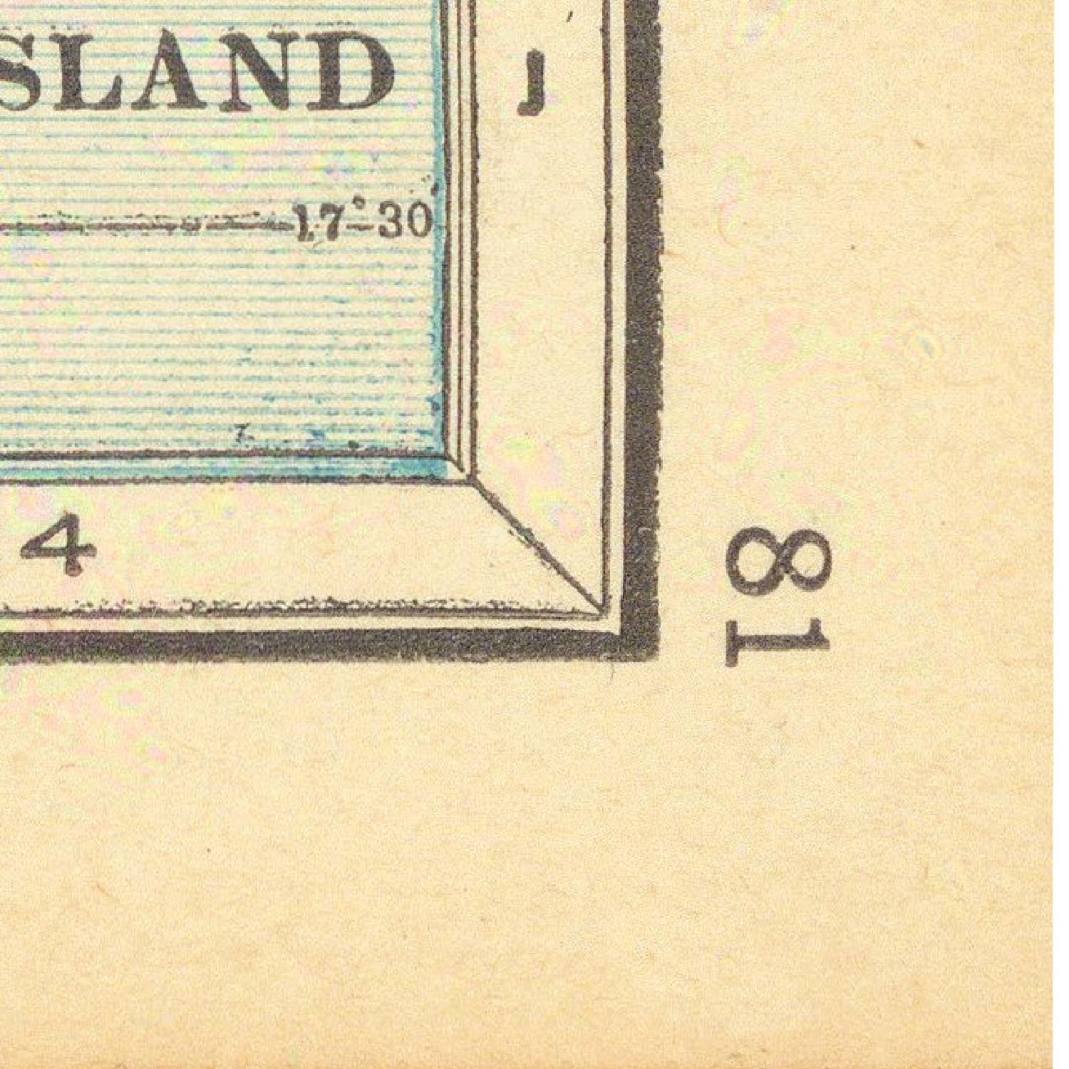 detail of the map from the bottom right corner
