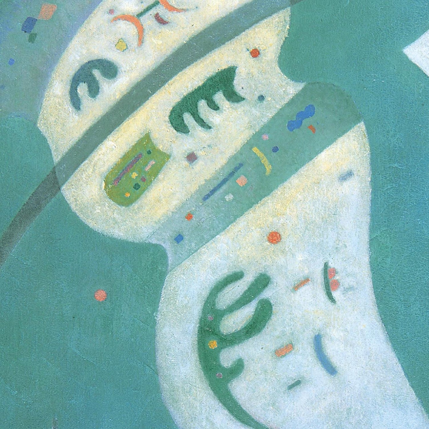 detail of the fine art reproduction from the centre 
