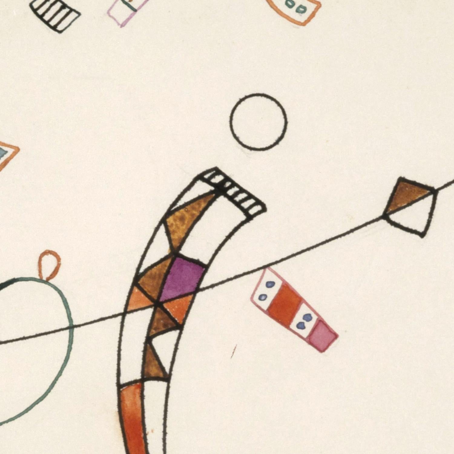 detail of the fine art reproduction from the centre 

