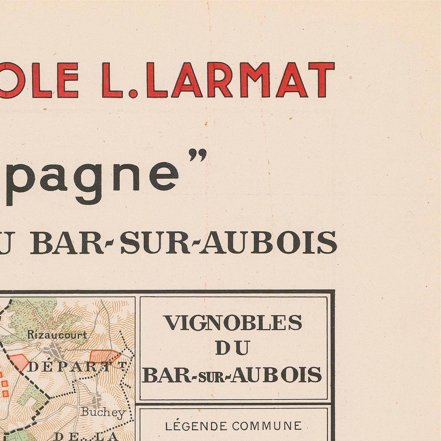 Vintage map with text and a legend on a beige background