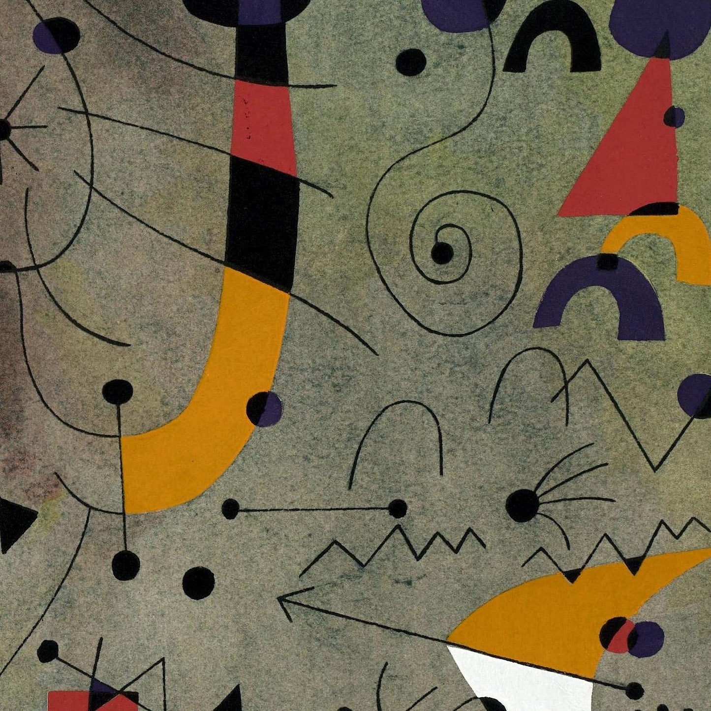 Abstract art with geometric shapes and colors on a textured background