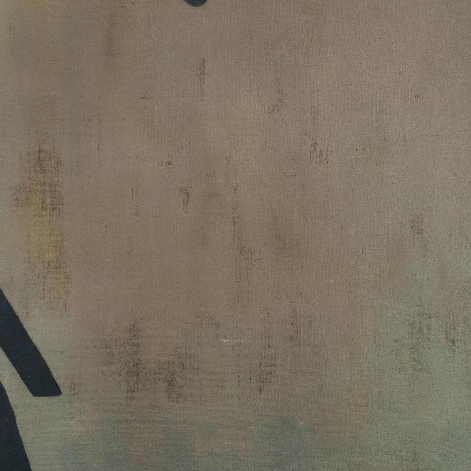 Abstract art with brown, black, and beige colors on a textured surface