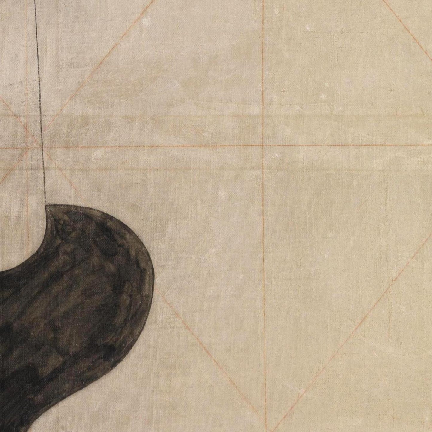 Close-up of a textured fabric surface with a geometric pattern