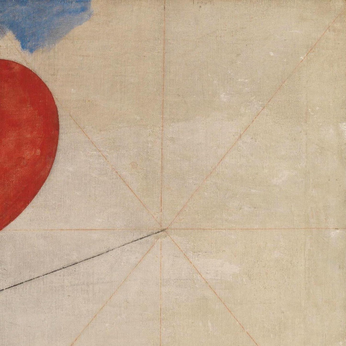 Abstract art with geometric shapes on a textured beige background