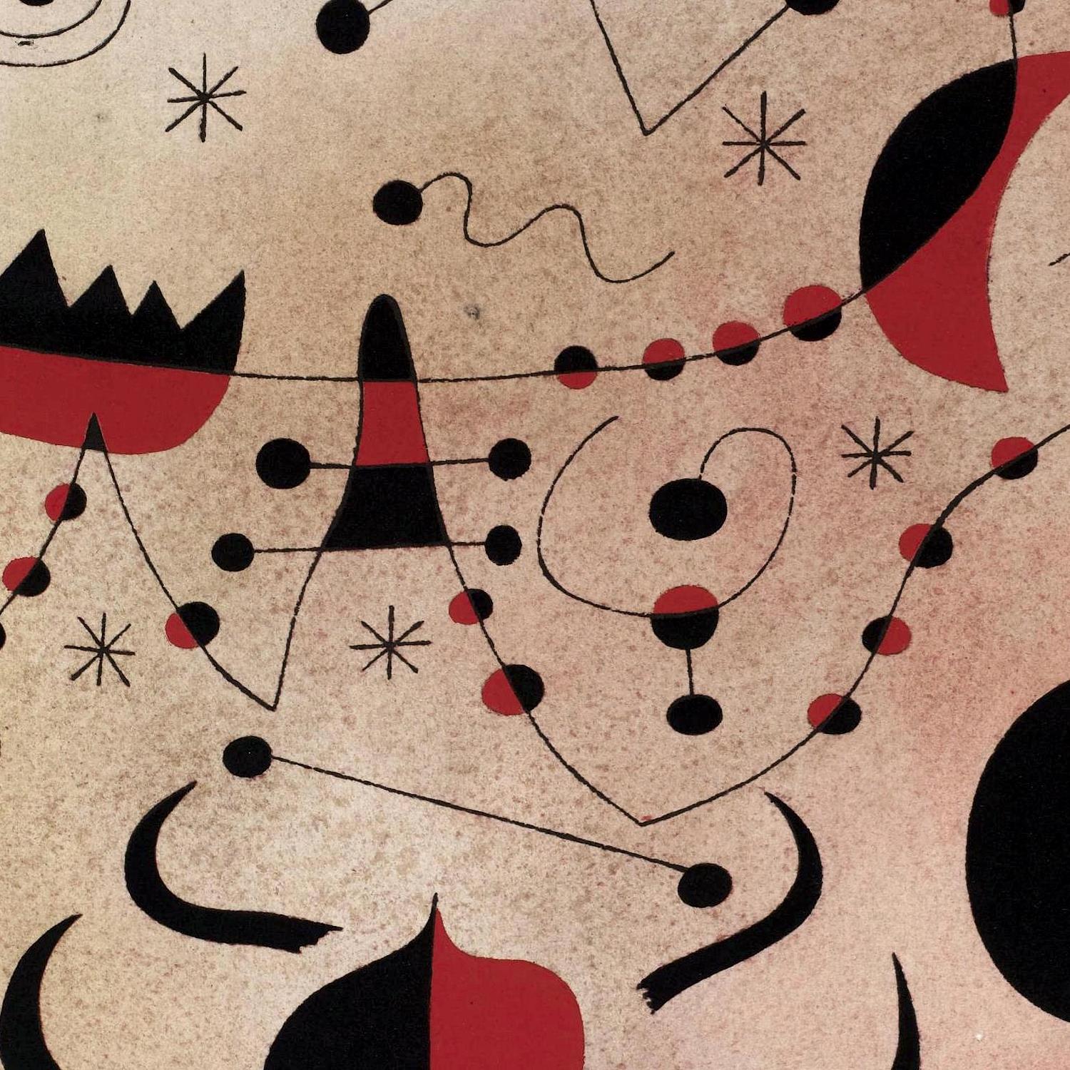 detail of the fine art reproduction from the centre 
