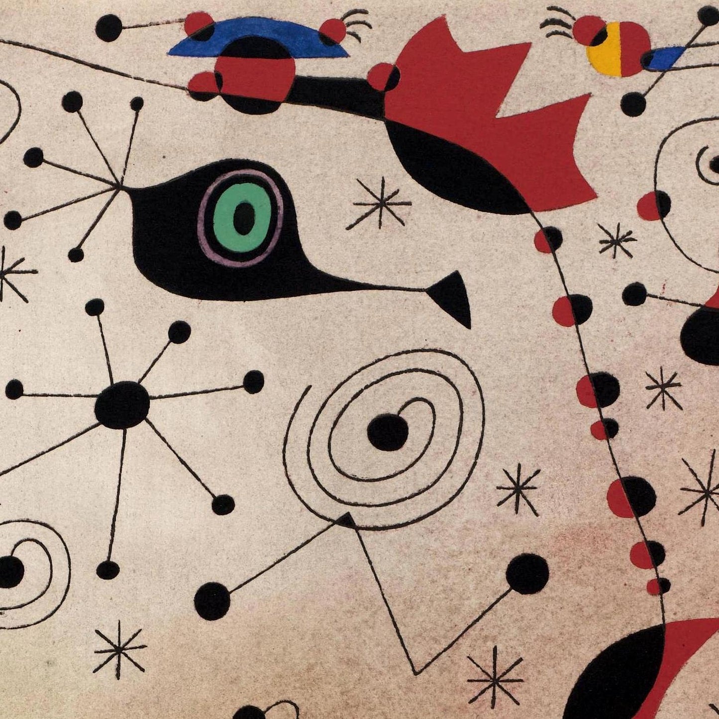 detail of the fine art reproduction from centre left
