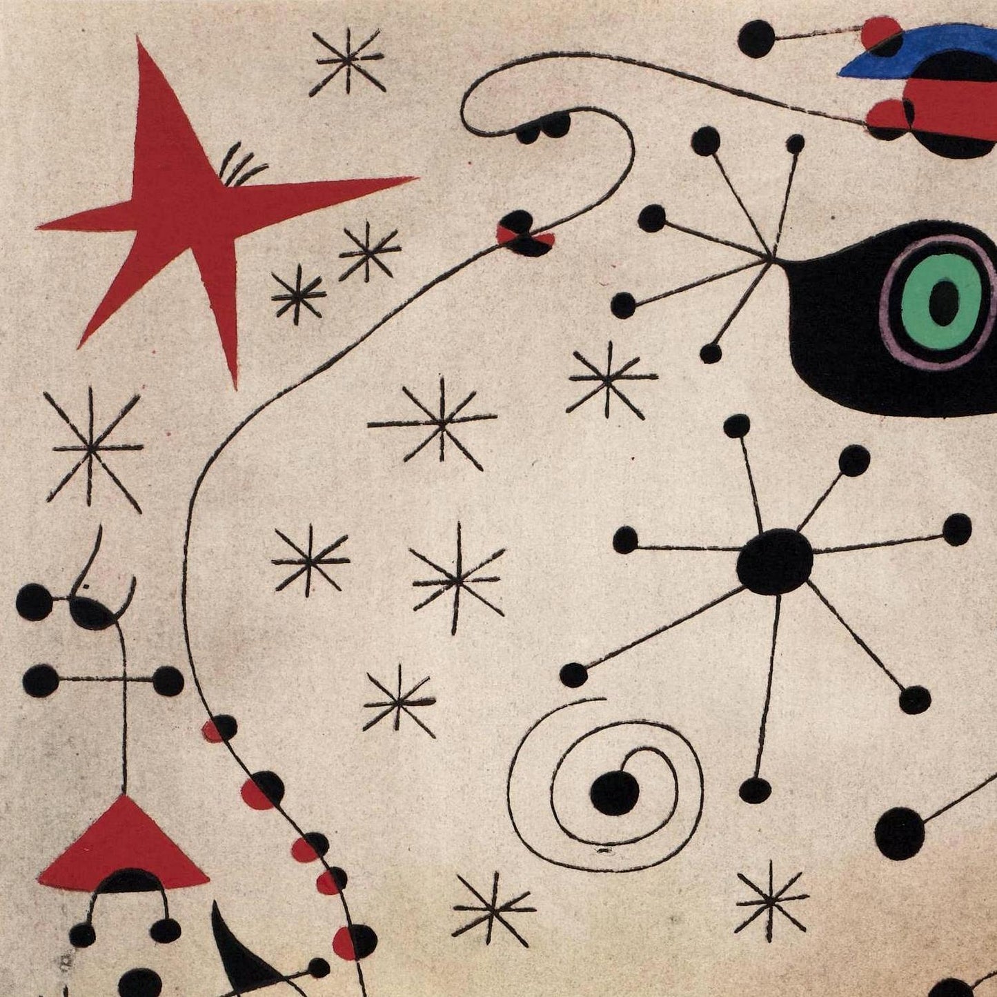 detail of the fine art reproduction from centre left
