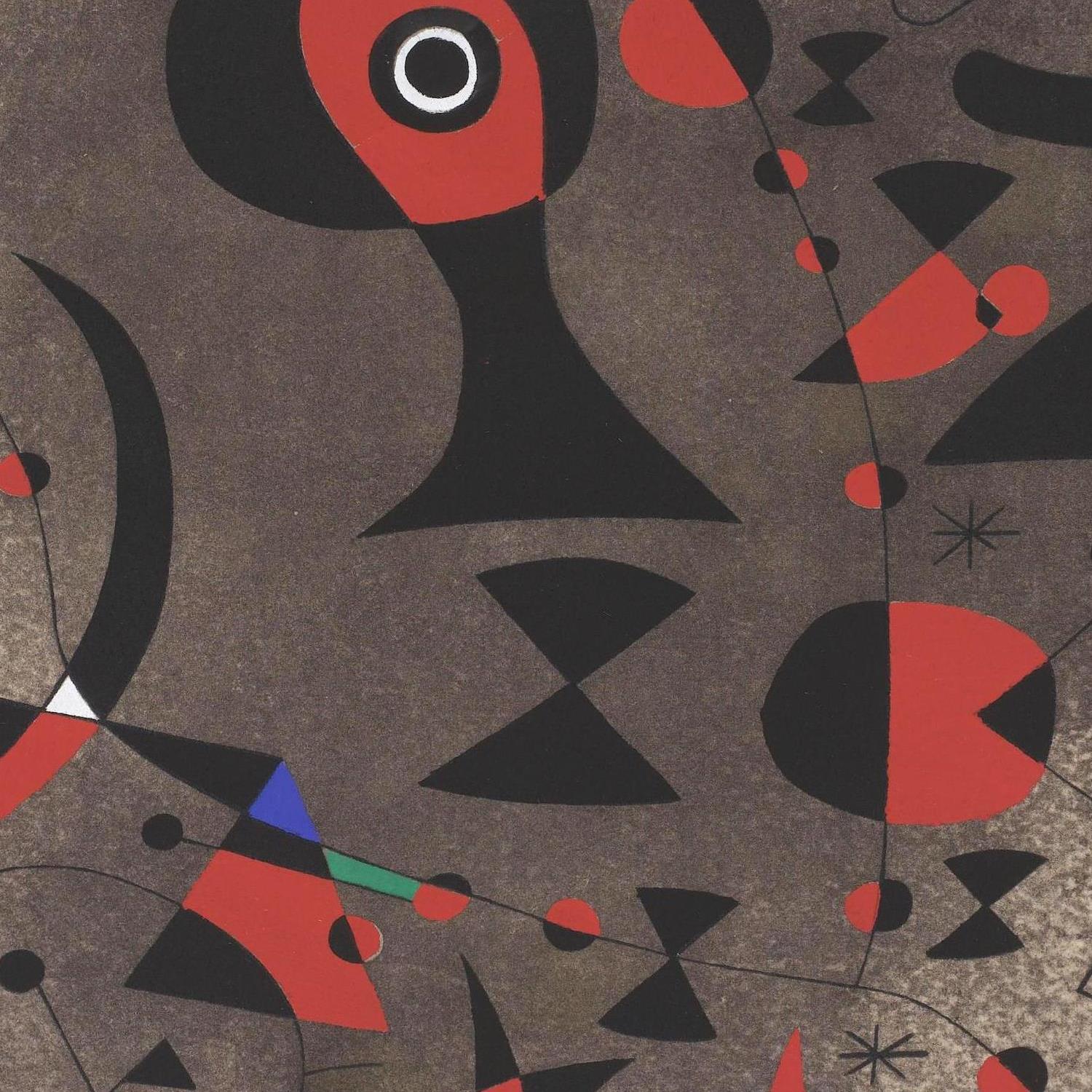 detail of the fine art reproduction from the centre 
