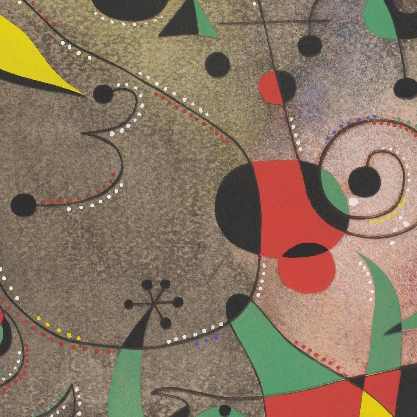 detail of the fine art reproduction from the centre 
