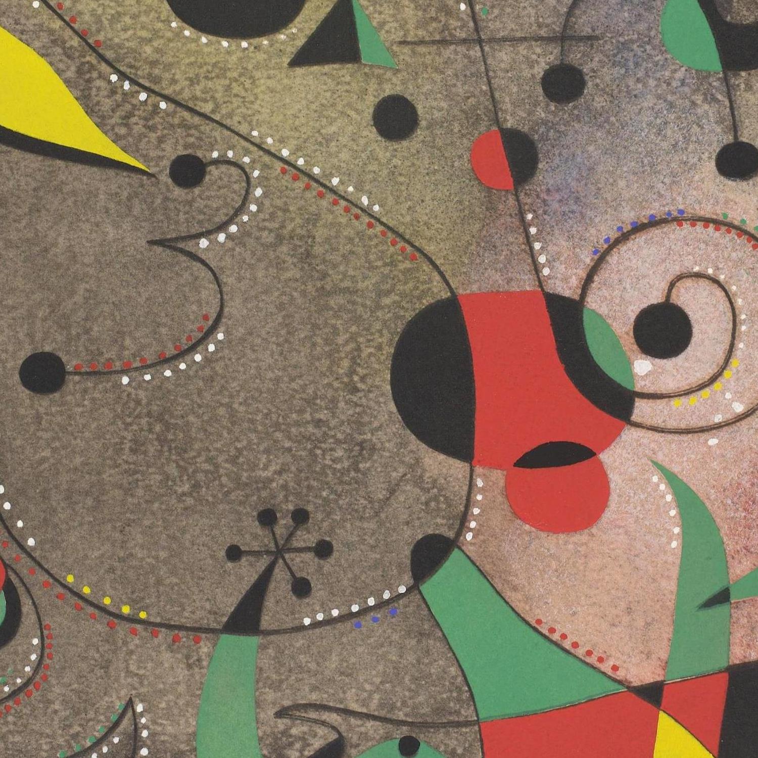 detail of the fine art reproduction from the centre 
