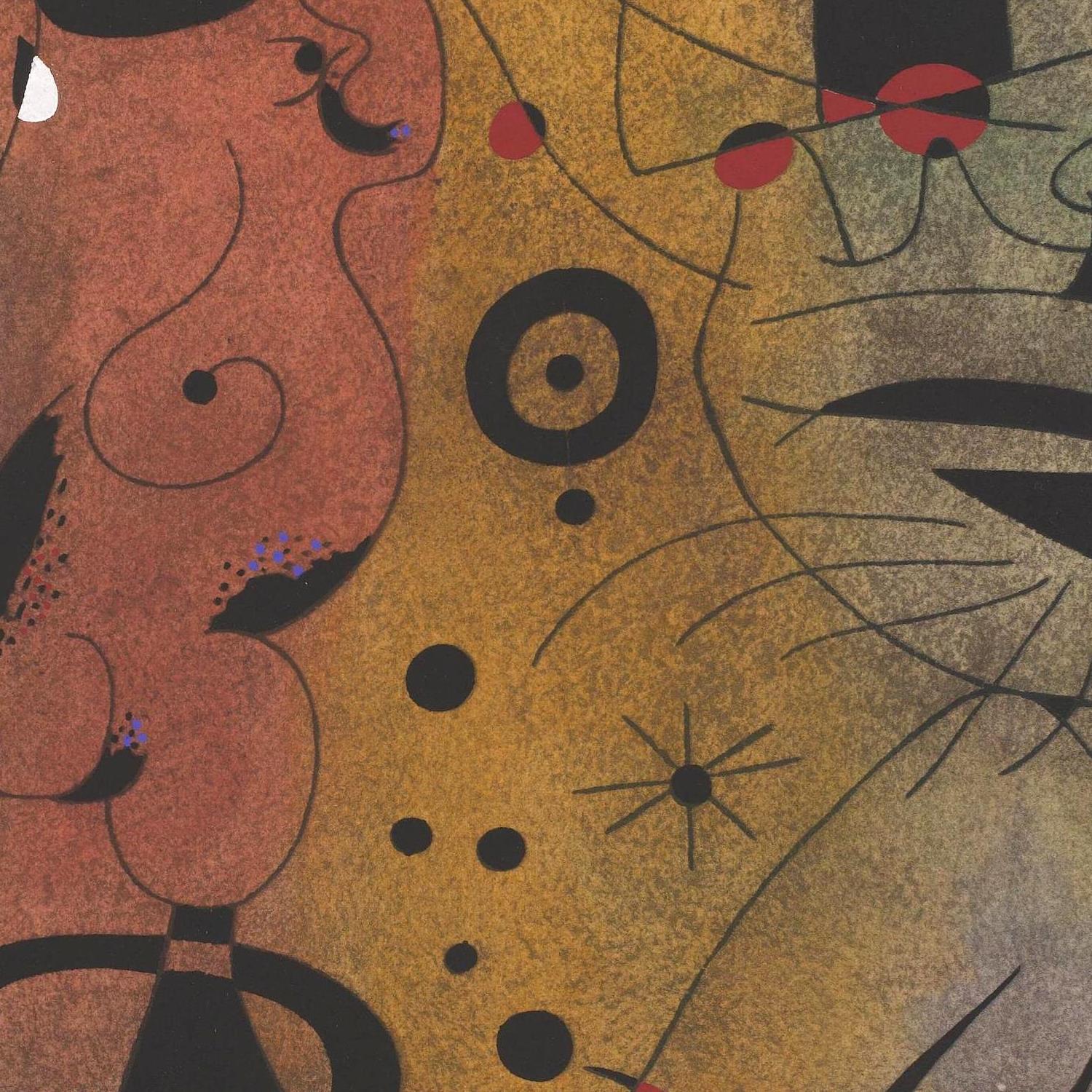 Abstract artwork with geometric shapes and colors