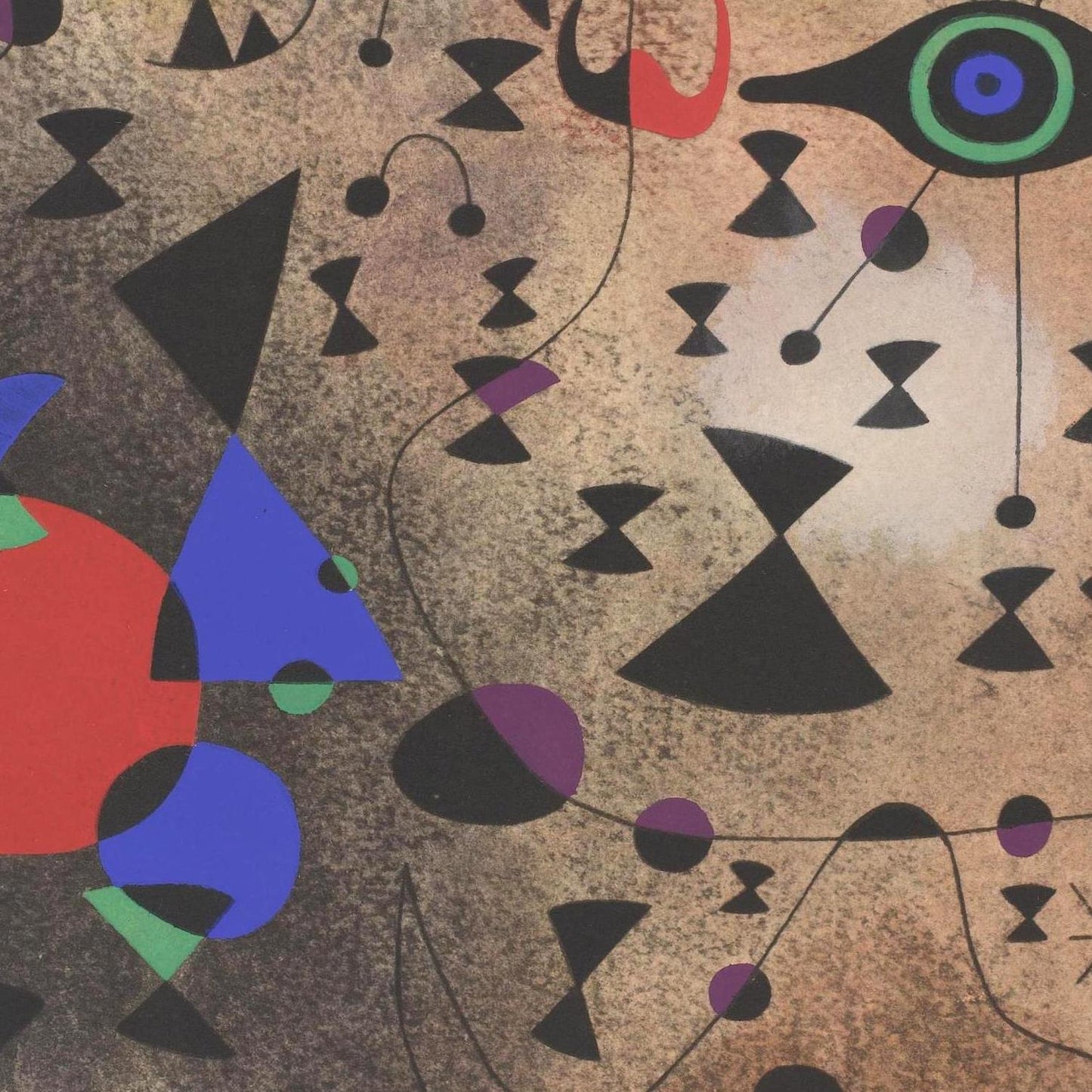 detail of the fine art reproduction from the centre 
