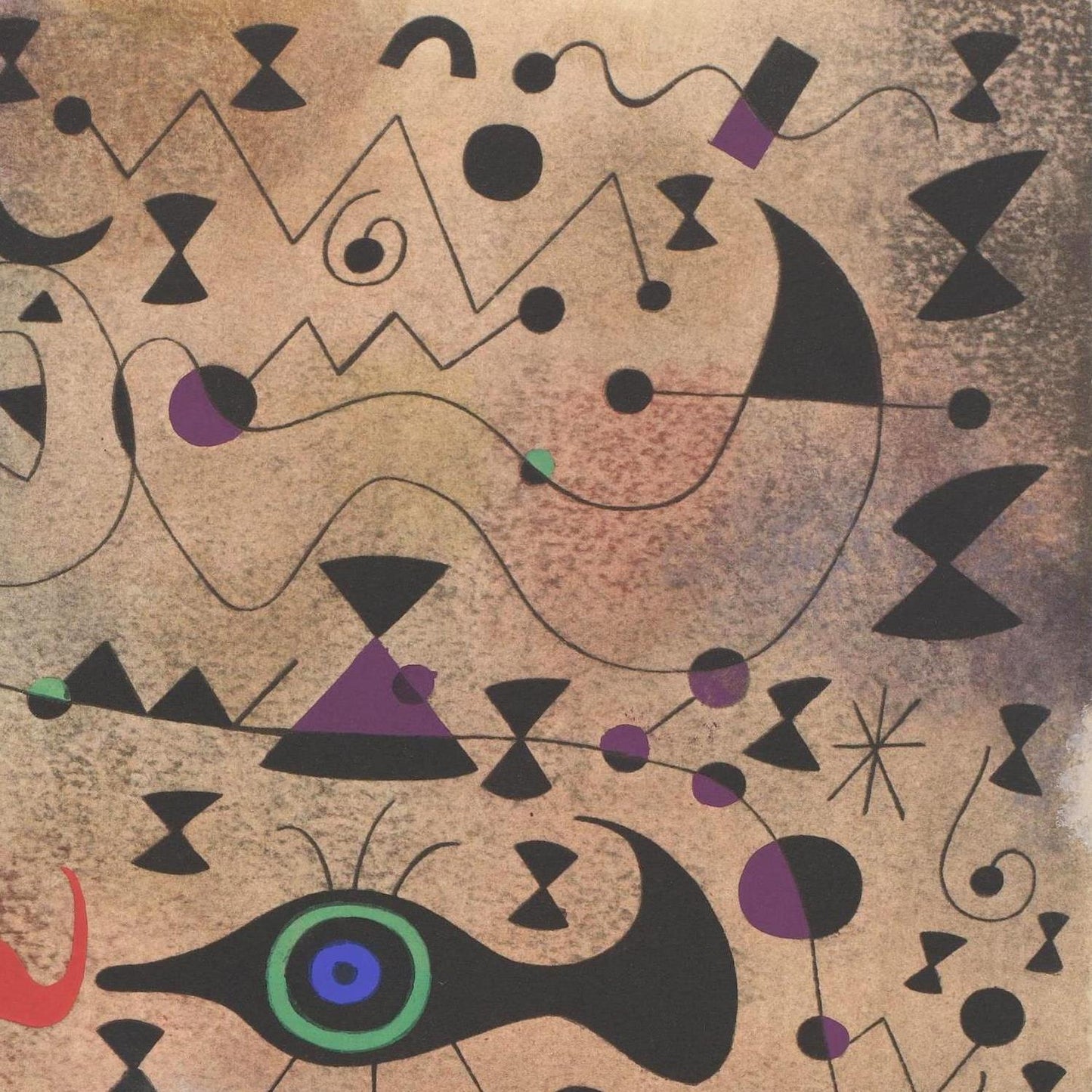 detail of the fine art reproduction from the top right corner
