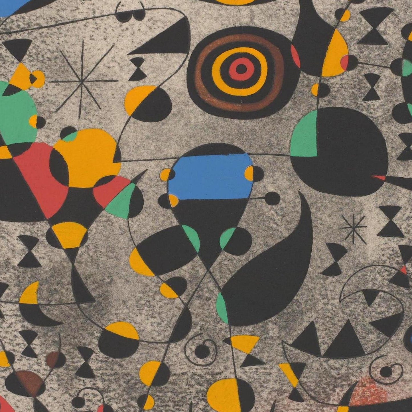 detail of the fine art reproduction from the centre 
