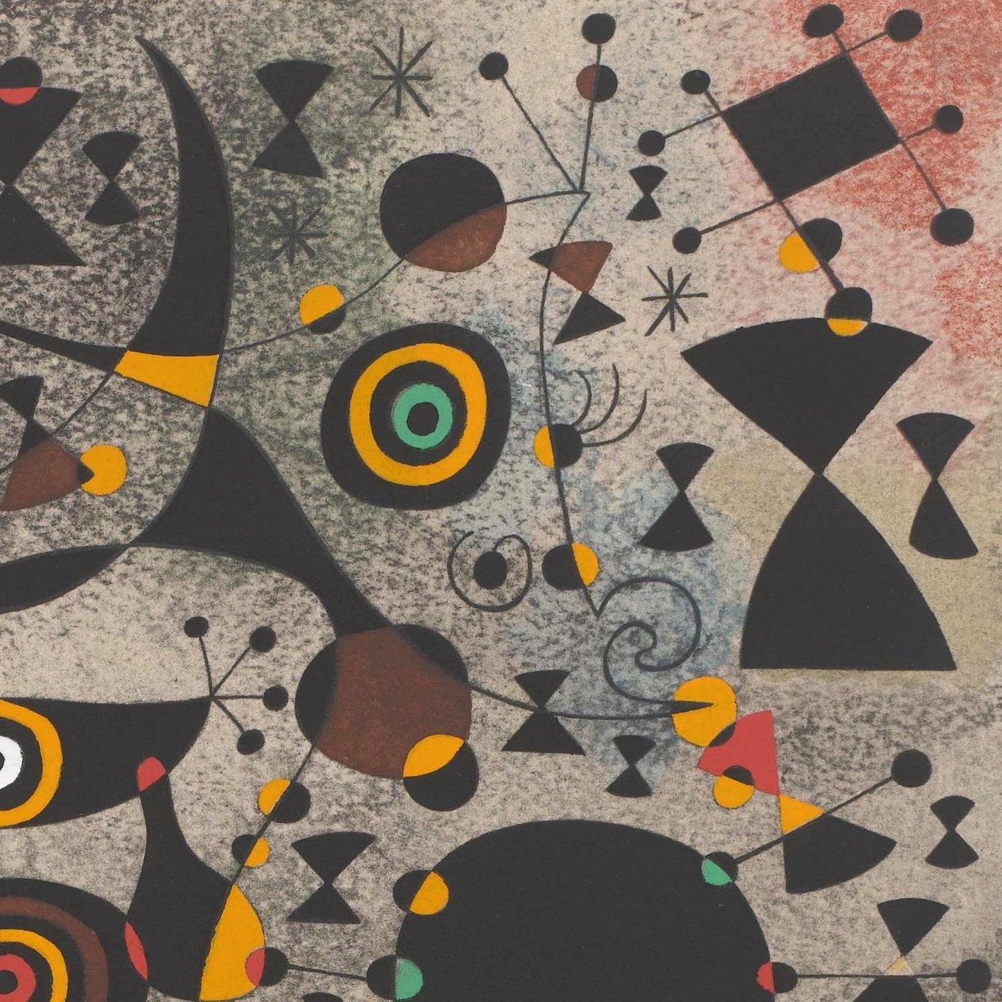 detail of the fine art reproduction from the top right corner
