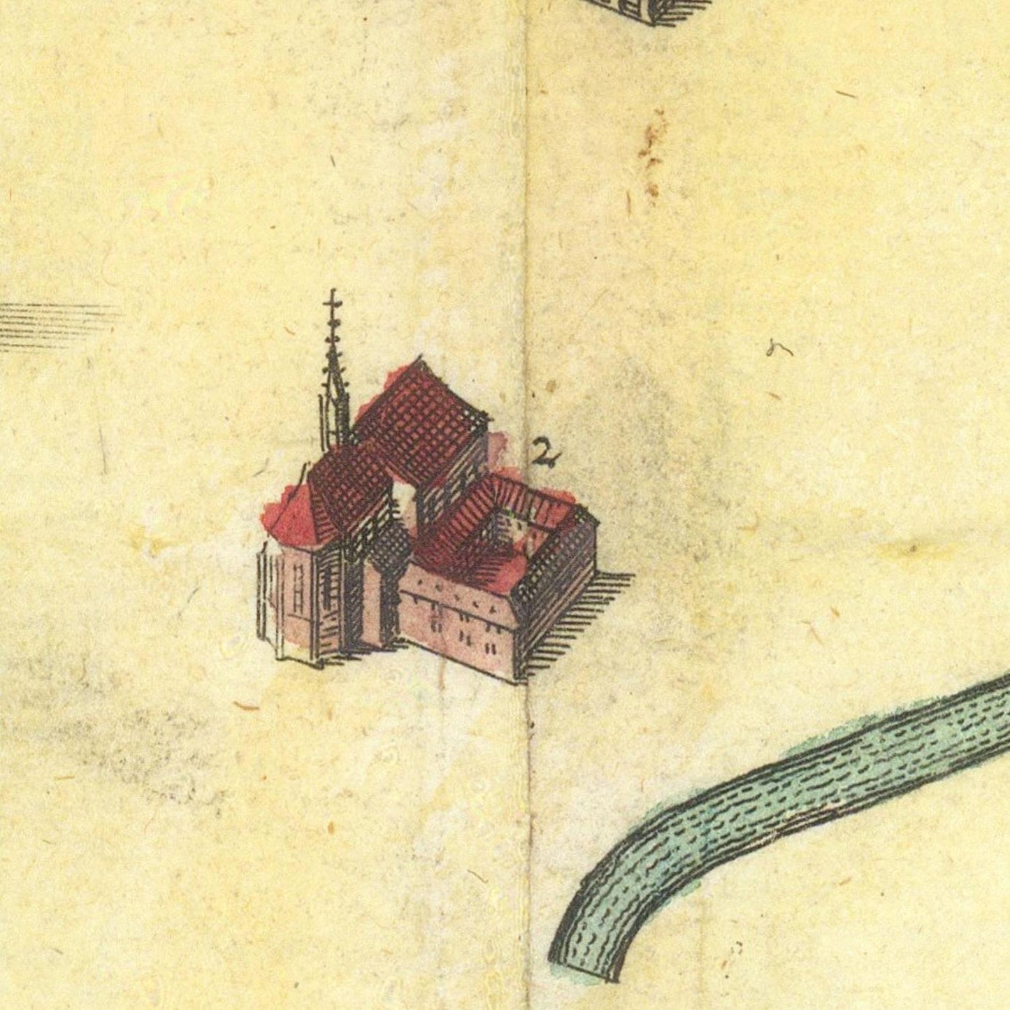 detail of the map from the centre 
