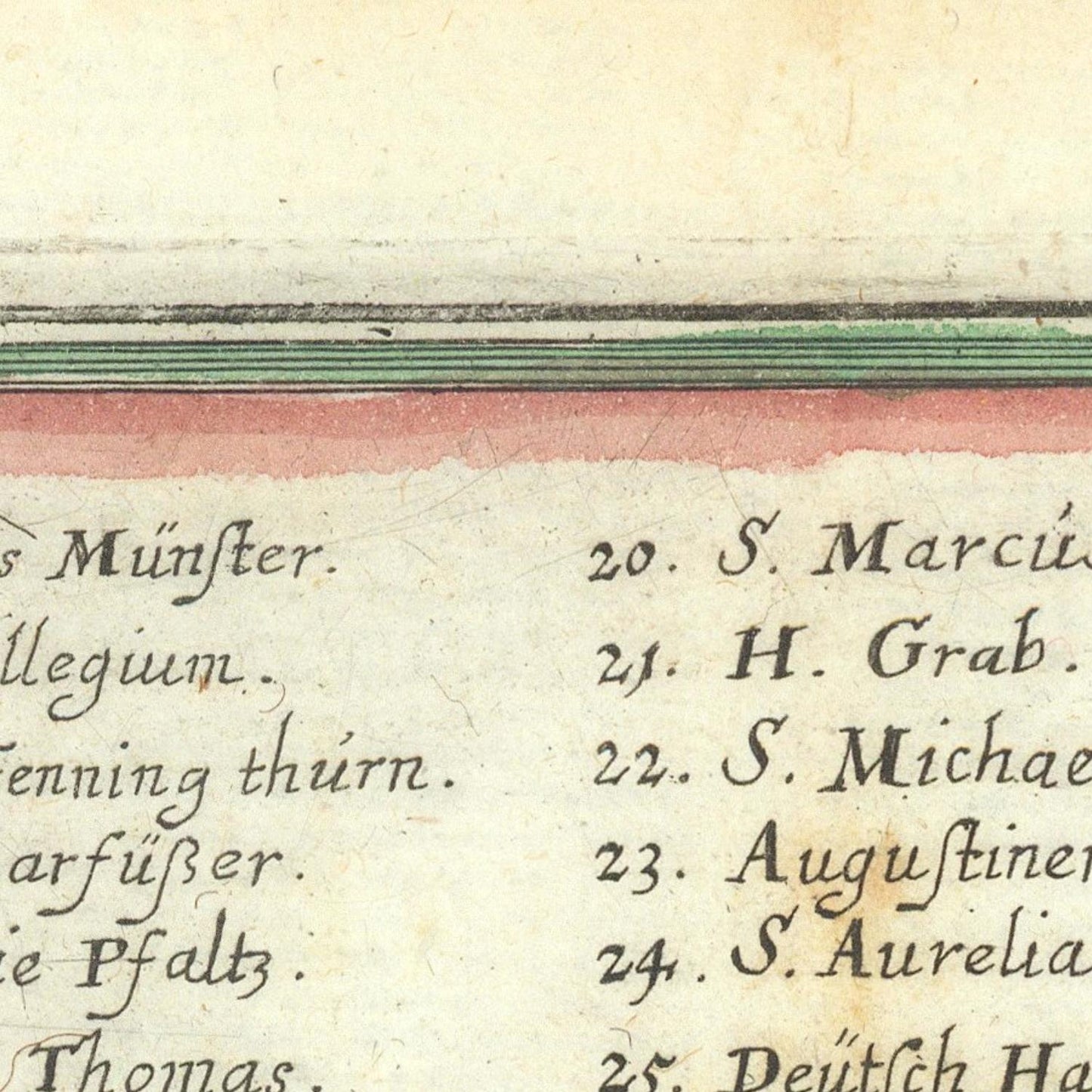 detail of the map from the centre left
