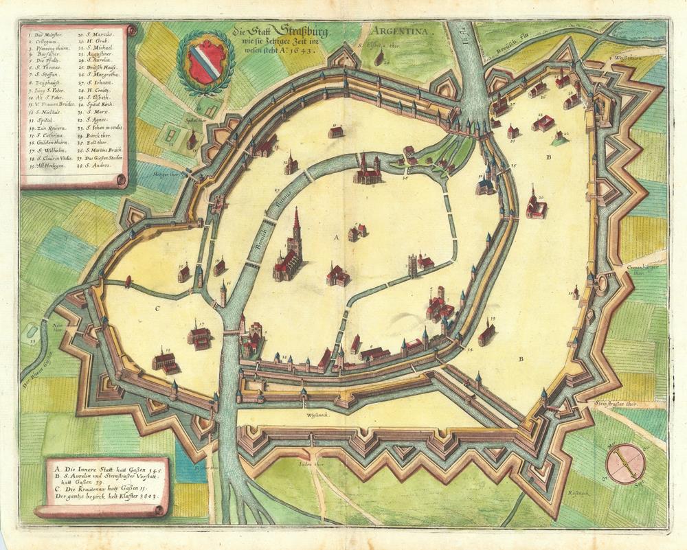 presentation of the map reproduction without a frame
