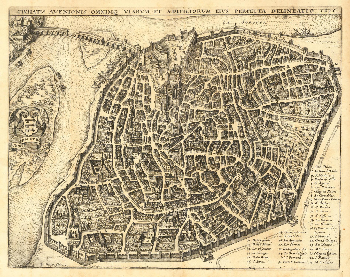 presentation of the map reproduction without a frame
