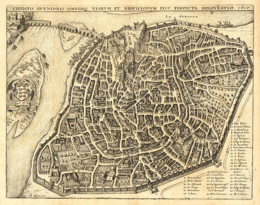 presentation of the map reproduction without a frame
