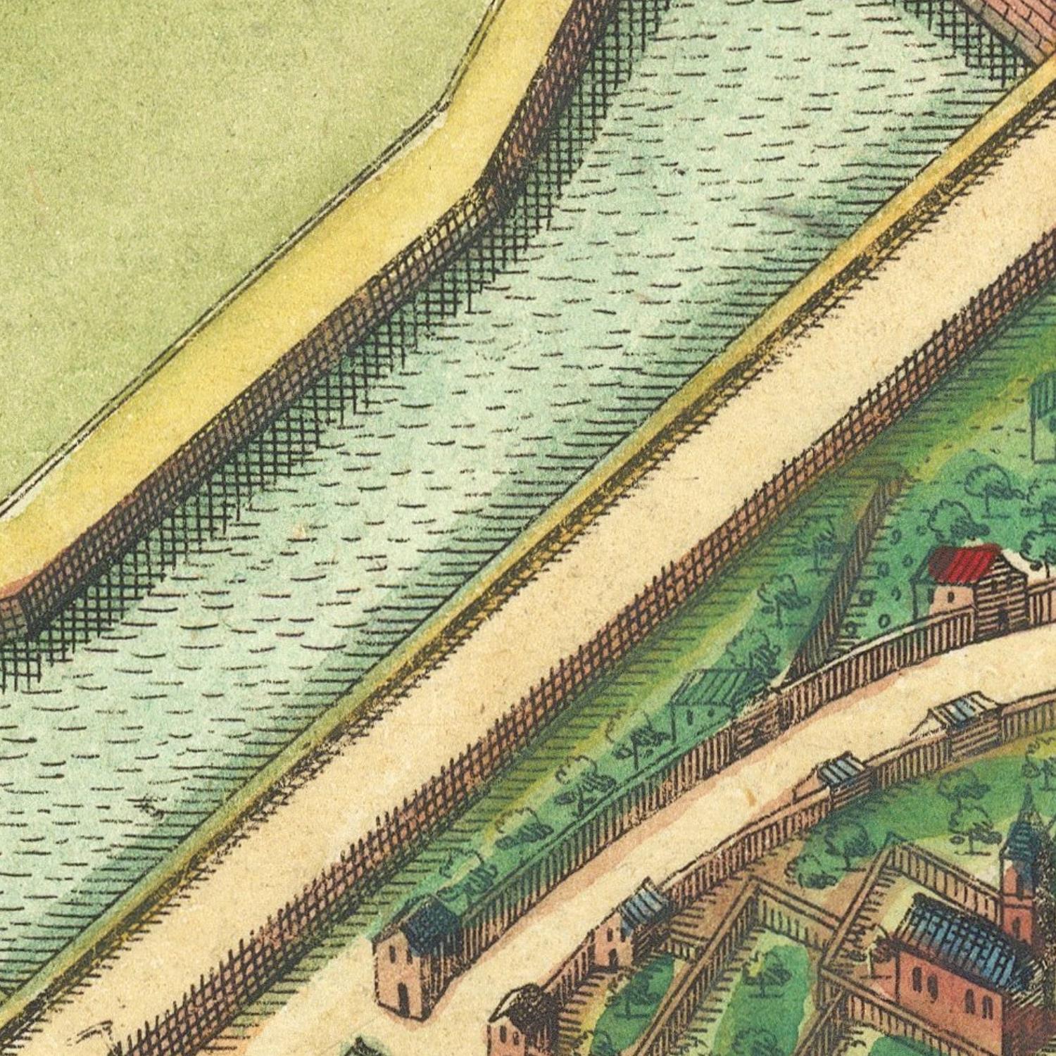 detail of the map from the centre left

