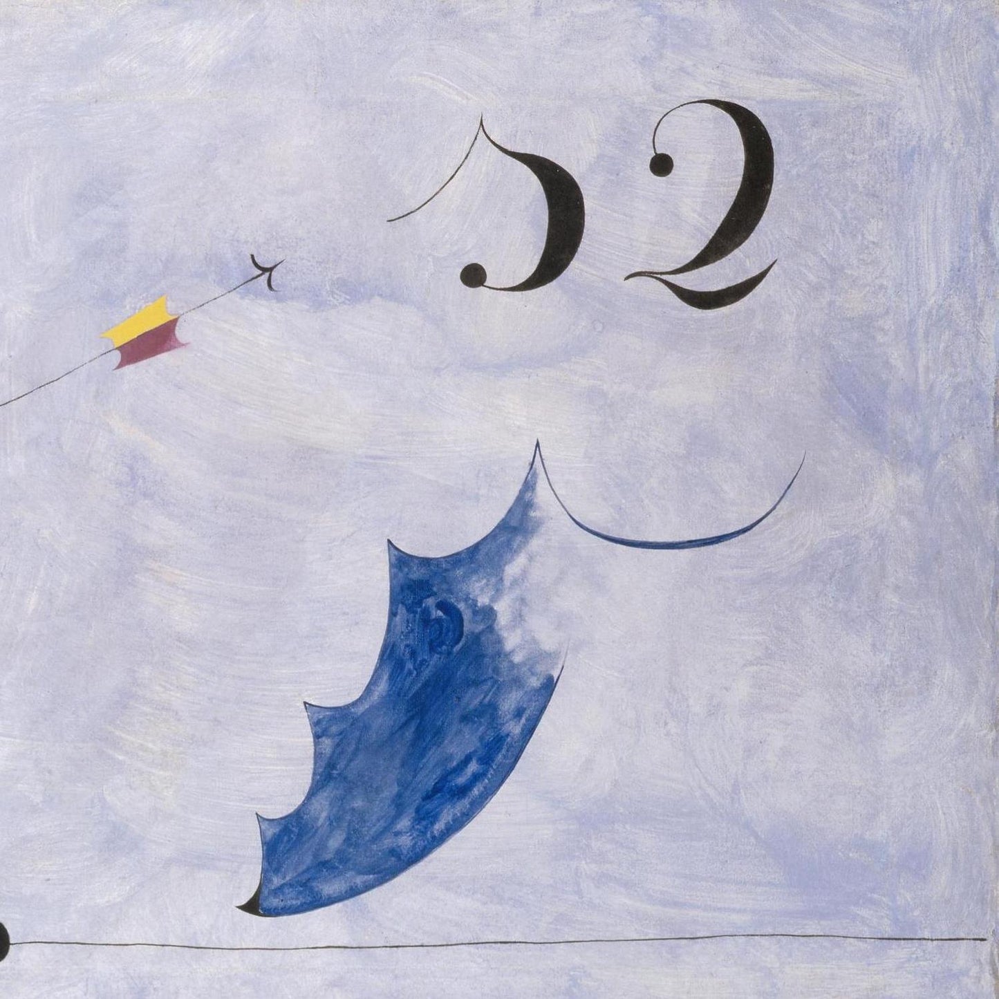 Abstract art with geometric shapes and numbers on a textured background