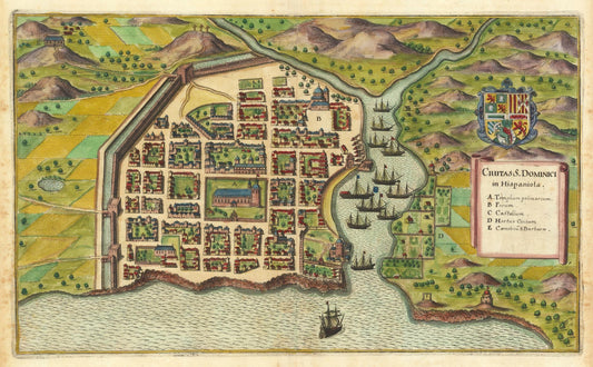 presentation of the map reproduction without a frame
