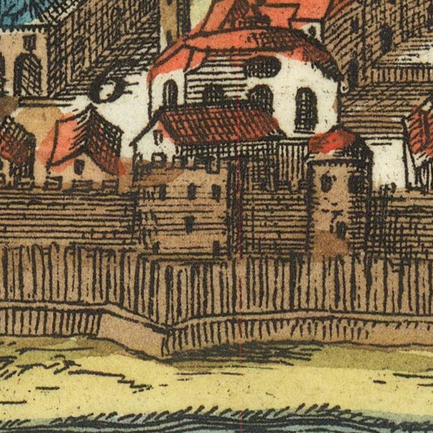 detail of the map from the centre 
