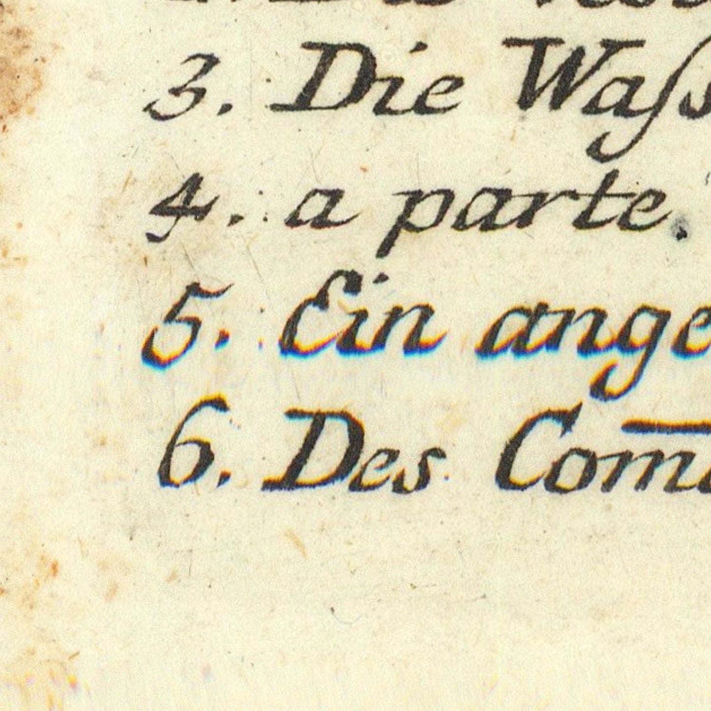 detail of the map from the bottom left corner
