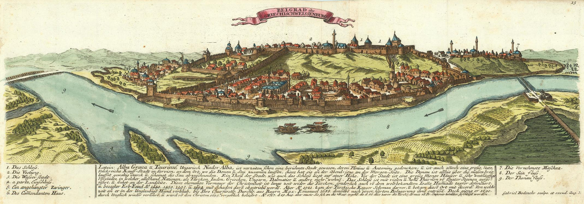 presentation of the map reproduction without a frame
