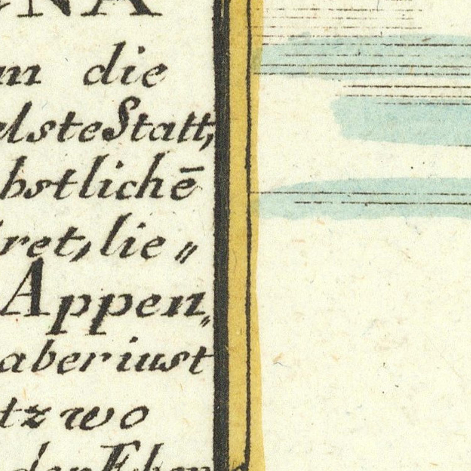 detail of the map from the centre left
