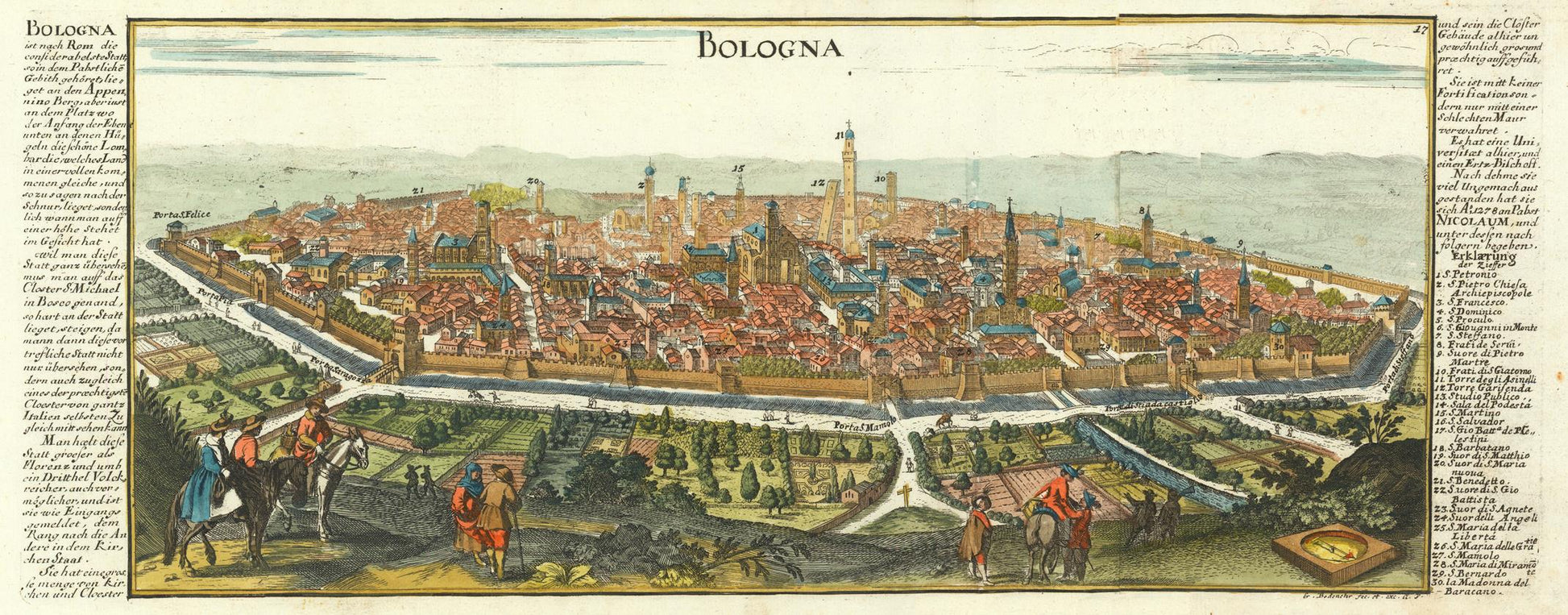 presentation of the map reproduction without a frame
