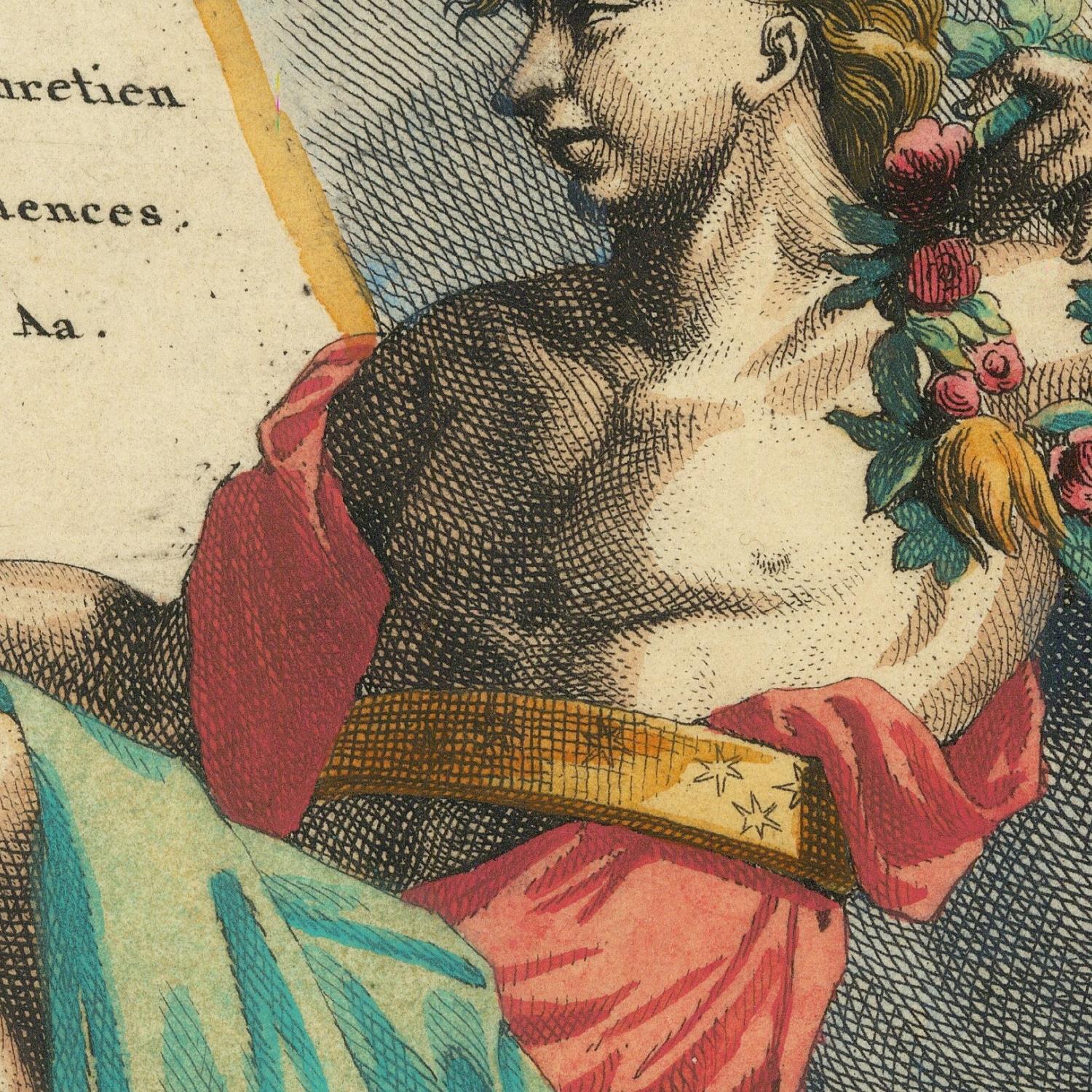 detail of the map from the centre left
