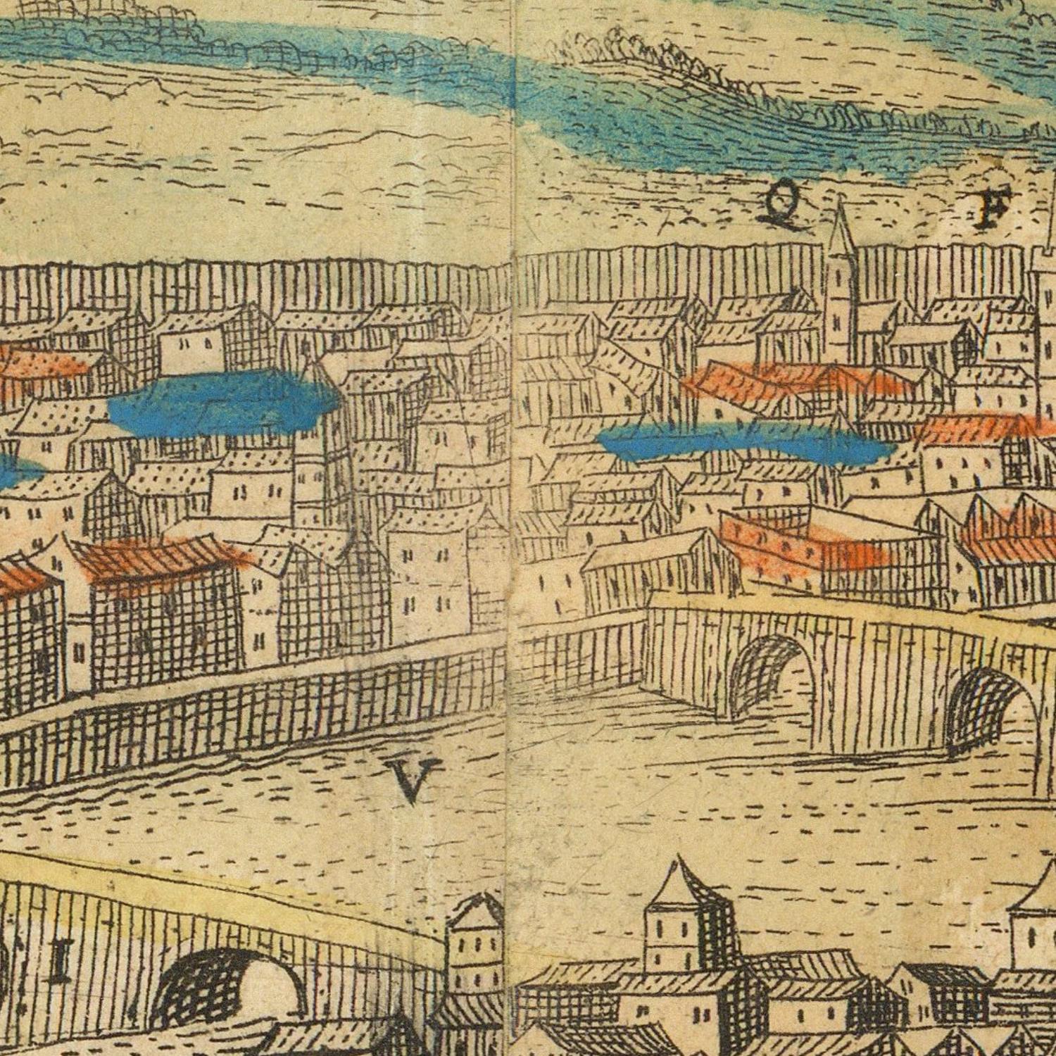 detail of the map from the centre 
