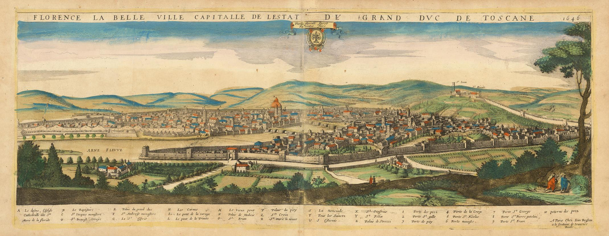 presentation of the map reproduction without a frame
