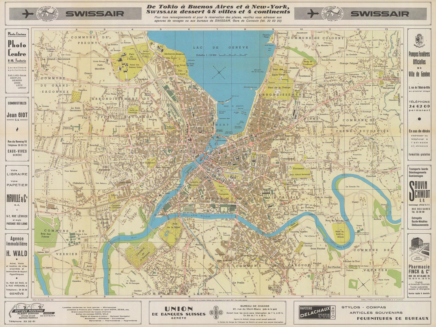 presentation of the map reproduction without a frame
