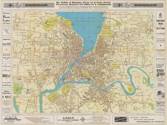 presentation of the map reproduction without a frame
