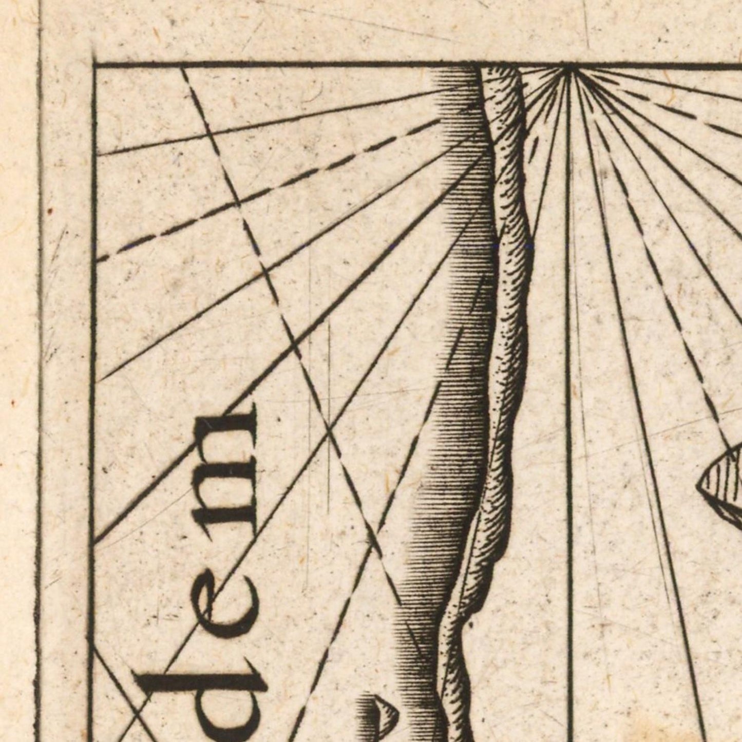 detail of the map from the top left corner
