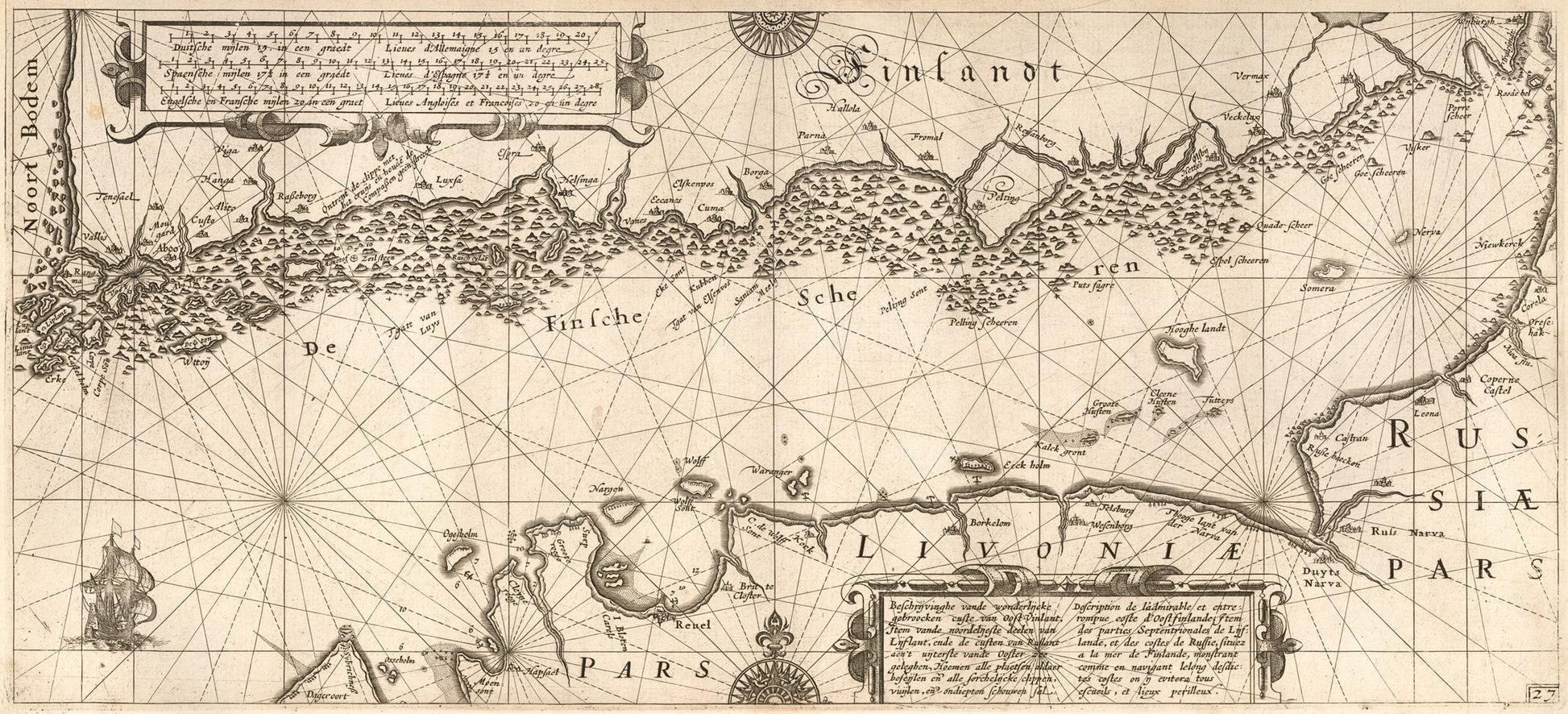 presentation of the map reproduction without a frame
