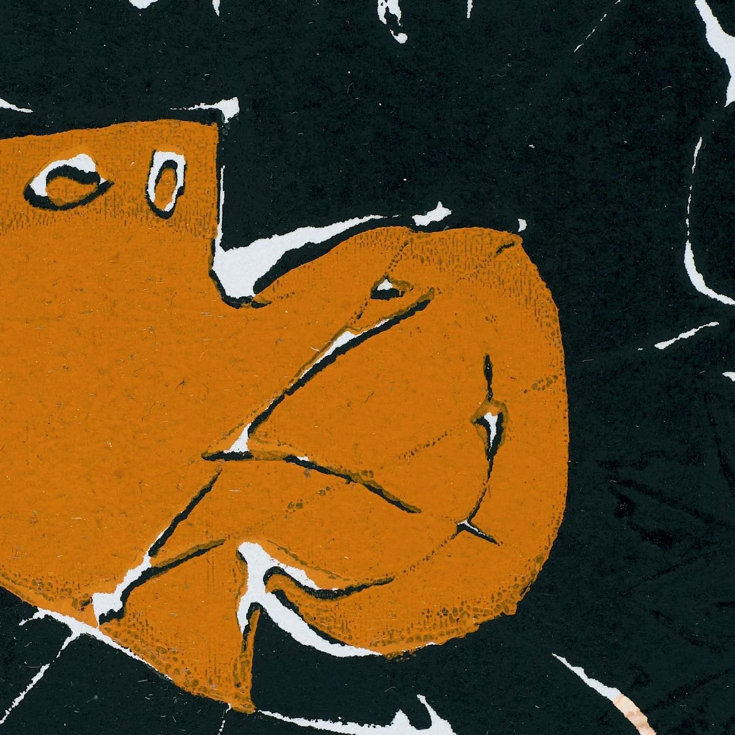 detail of the fine art reproduction from the centre 
