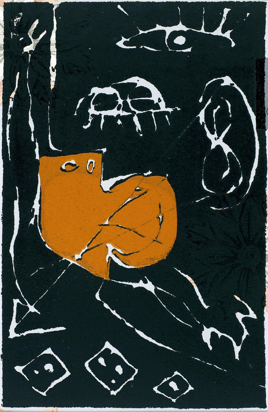 presentation of the fine art reproduction without a frame
