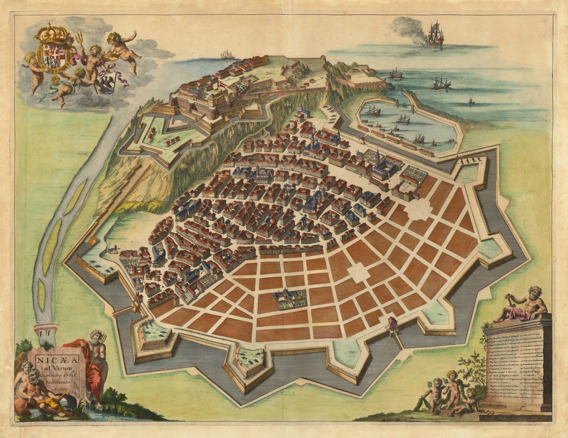 presentation of the map reproduction without a frame
