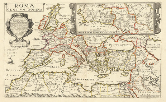 presentation of the map reproduction without a frame
