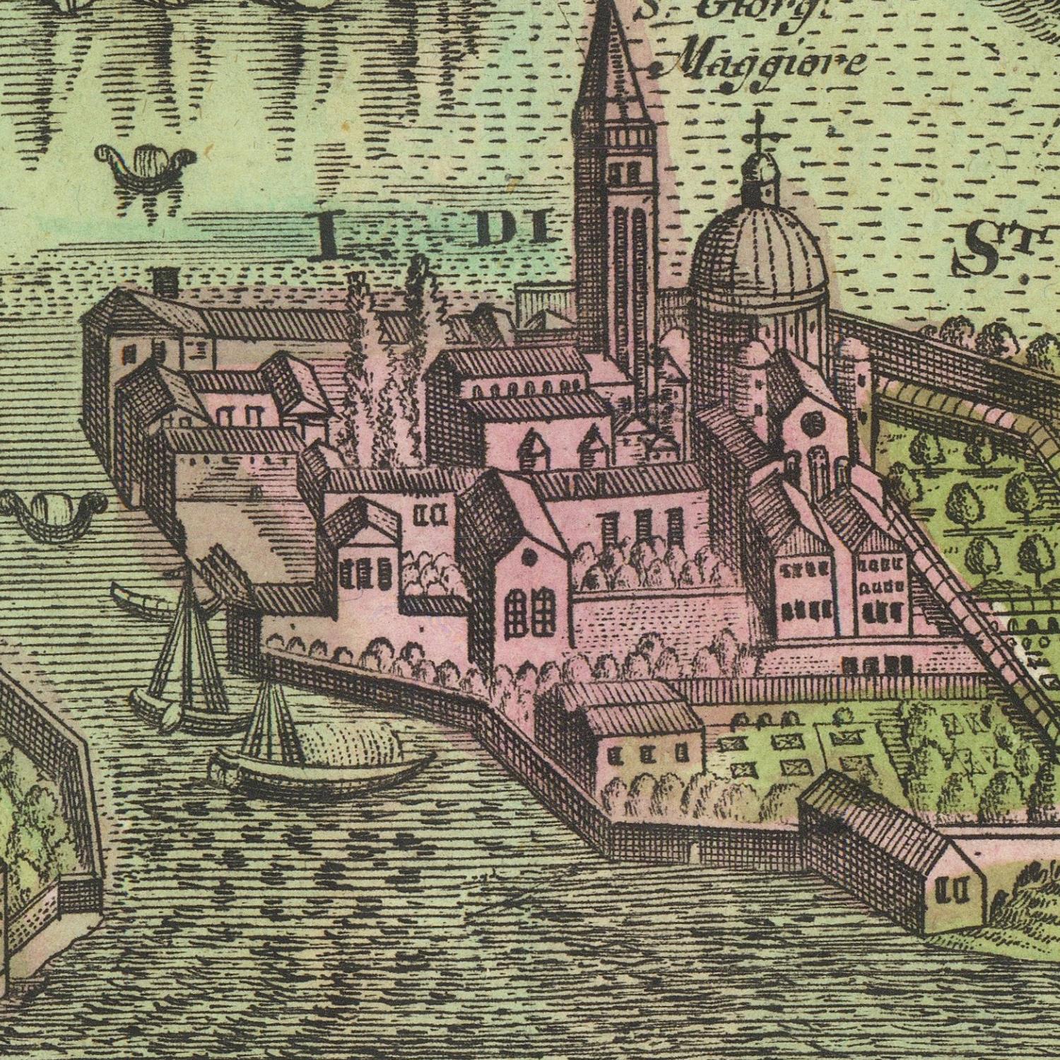 detail of the map from the centre 
