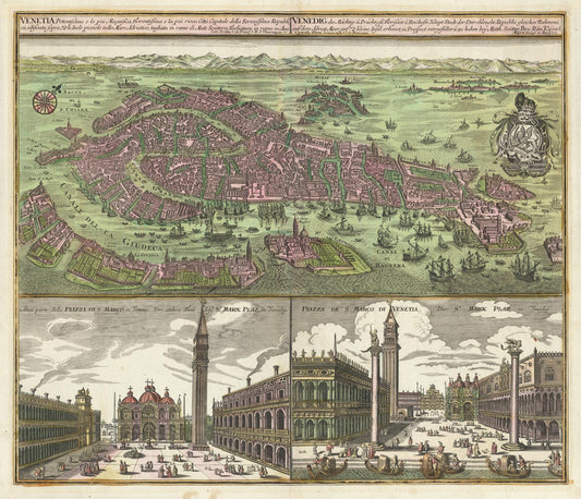 presentation of the map reproduction without a frame
